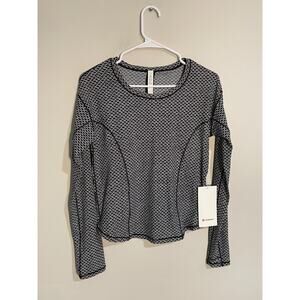 Women’s Lululemon On Pace LS Long Sleeve Athletic Top Size 2‎ New With Tags